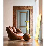 Дизайнерский кожаный пуф в виде бейсбольного мяча Poltronova Joe Ball Pouf варинант исполнения - 4 | Loft Concept в Липецке