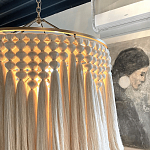 Люстра белая плетеная с кисточками Boho Tassel Chandelier варинант исполнения - 4 | Loft Concept в Липецке