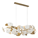 Люстра с белыми и золотистыми цветами G9 Dahlia Flowers Lamp варинант исполнения - 4 | Loft Concept в Липецке