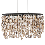 Люстра овальная с подвесками из устричных раковин Sea Ravens варинант исполнения - 3 | Loft Concept в Липецке