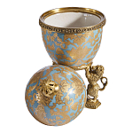 Шкатулка на величественных львах из фарфора с бронзовыми элементами Eden Garden варинант исполнения - 2 | Loft Concept в Липецке