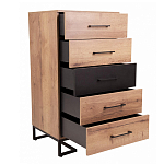 Комод с 5-ю ящиками в стиле лофт Urban Style Space варинант исполнения - 5 | Loft Concept в Липецке