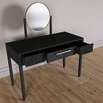 Туалетный Стол с зеркалом Primo Черный дуб варинант исполнения - 8 | Loft Concept в Липецке