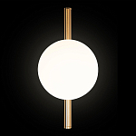 Бра с золотым основанием и белым плафоном в форме шара Bubble варинант исполнения - 5 | Loft Concept в Липецке