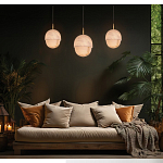 Подвесной светильник светодиодный с плафоном сферической формы Stone Helios варинант исполнения - 1 | Loft Concept в Липецке