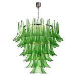 Люстра из семи ярусов зеленого стекла Independence варинант исполнения - 1 | Loft Concept в Липецке