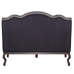 Диван двухместный George Grand Seating black velour варинант исполнения - 3 | Loft Concept в Липецке