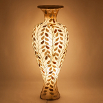 Торшер из перламутра в виде вазы Indonesian Vase варинант исполнения - 2 | Loft Concept в Липецке