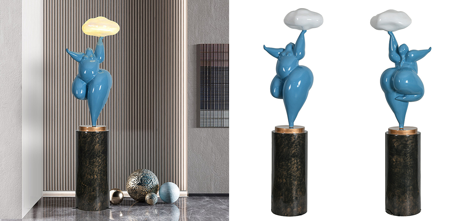 Торшер In The Clouds Blue Floor Lamp Торшер In The Clouds Blue Floor Lamp - Loft-Concept в Липецке