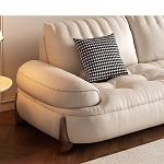 Диван кожаный с каркасом из массива дерева Furniture Medieval варинант исполнения - 3 | Loft Concept в Липецке