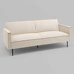 Диван современный вельветовый прямой Worcester Молочный варинант исполнения - 1 | Loft Concept в Липецке