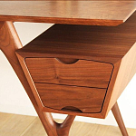 Письменный стол прямоугольный с 2-мя ящиками и полкой Idenontal варинант исполнения - 4 | Loft Concept в Липецке