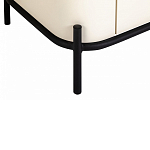 ТВ-тумба белая с чёрной столешницей с 2-мя дверками и ящиком San Marco варинант исполнения - 5 | Loft Concept в Липецке