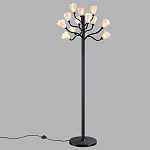 Торшер с плафонами из белых фарфоровых цветов на изогнутых ветвях Floralis варинант исполнения - 4 | Loft Concept в Липецке