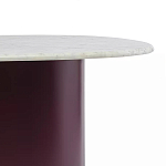 Журнальный столик овальный с мраморной столешницей Decor Showcase варинант исполнения - 3 | Loft Concept в Липецке