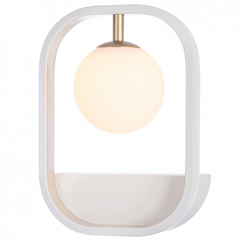 Бра Michele Ball Sconces Белый Золотой Серебряный Бра Michele Ball Sconces Белый Золотой Серебряный в Липецке | Loft Concept