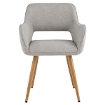 Стул в рогожке серого цвета NEASAN STOOL варинант исполнения - 2 | Loft Concept в Липецке