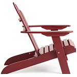 Уличное кресло из массива акации Adirondack Wooden Chair Red варинант исполнения - 4 | Loft Concept в Липецке
