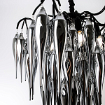 Люстра со стеклянными подвесками дымчатого цвета Ambre Glass Chandelier 70 варинант исполнения - 2 | Loft Concept в Липецке