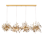 Люстра подвесная из четырех частей с металлическими круглыми элементами Terzani Argent варинант исполнения - 1 | Loft Concept в Липецке