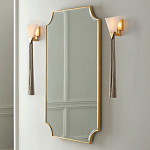 Зеркало в золотой деревянной раме Riviera варинант исполнения - 2 | Loft Concept в Липецке