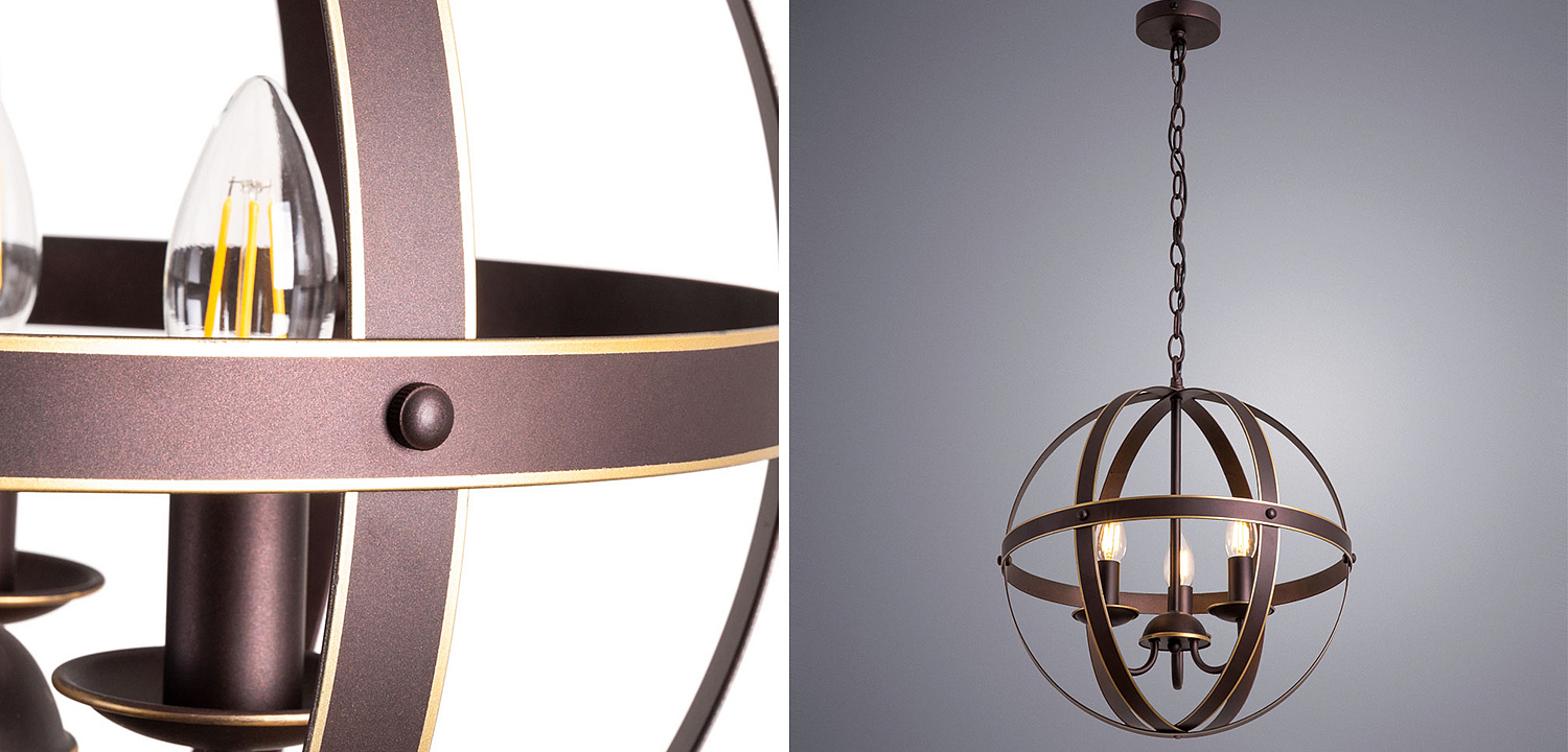 Люстра Brown Stripes Ball Люстра Brown Stripes Ball - Loft-Concept в Липецке