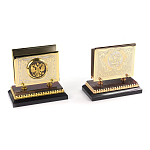 Настольный письменный набор из яшмы и долерита с декором Двуглавый орел Manager Organizer варинант исполнения - 4 | Loft Concept в Липецке