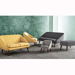 Кресло светло-бирюзовое с принтом Pauley Light Turquoise Armchair варинант исполнения - 7 | Loft Concept в Липецке