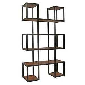 Стеллаж Industrial Loft Metal Wood Block