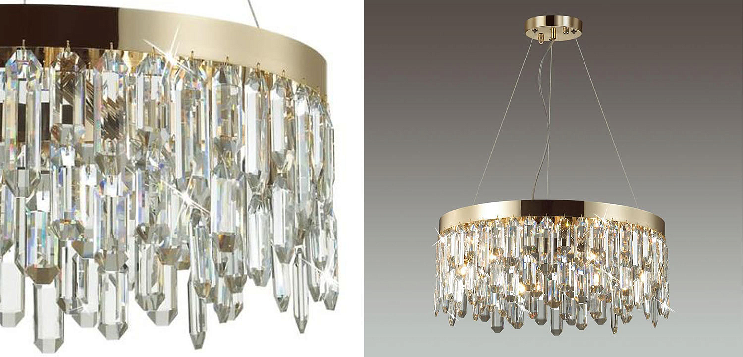 Люстра Crystal Polyhedrons Round Gold Люстра Crystal Polyhedrons Round Gold - Loft-Concept в Липецке