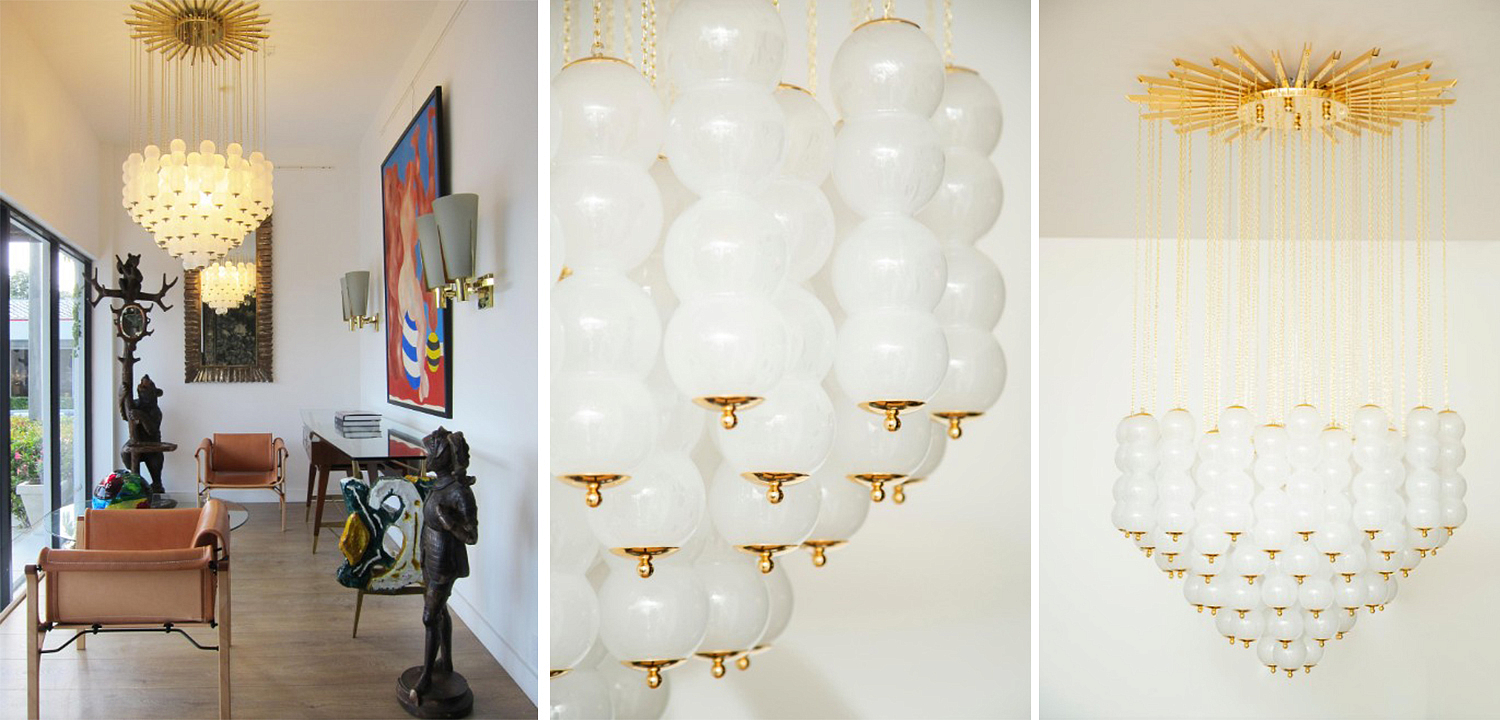 Дизайнерская Люстра Модерн середины ХХ века Flushmount Murano White Glass and Brass Ceiling Light Дизайнерская Люстра Модерн середины ХХ века Flushmount Murano White Glass and Brass Ceiling Light - Loft-Concept в Липецке