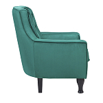 Кресло с мягкой обивкой из велюра на 4-х ножках из массива березы Scarlett Armchair green варинант исполнения - 2 | Loft Concept в Липецке