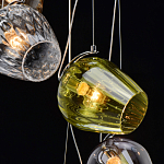 Люстра каскадная с 5-ю разноцветными стеклянными плафонами Kaleido варинант исполнения - 10 | Loft Concept в Липецке