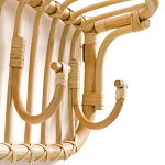 Настенная вешалка из ротанга с полкой Willa Wall Shelf Hanger варинант исполнения - 3 | Loft Concept в Липецке