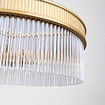 Люстра подвесная круглая со стеклянными трубками Nembus варинант исполнения - 4 | Loft Concept в Липецке