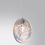 Подвесной светильник с круглым плафоном из рельефного стекла Disc Light варинант исполнения - 3 | Loft Concept в Липецке