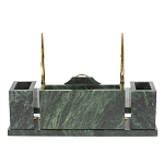 Настольный письменный набор из змеевика с подставкой под календарь Successful Leader варинант исполнения - 3 | Loft Concept в Липецке