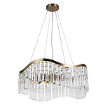 Люстра подвесная волнистой формы с хрустальными подвесками Ludivine Lighting варинант исполнения - 2 | Loft Concept в Липецке