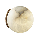 Настенно-потолочный светильник с плафоном в форме шара из алебастра Cryptocrystalline Stone варинант исполнения - 7 | Loft Concept в Липецке