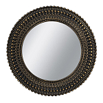 Зеркало круглое с текстурированным дизайном рамы Helios варинант исполнения - 1 | Loft Concept в Липецке