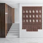 Панно Макраме коричневый цвет  варинант исполнения - 1 | Loft Concept в Липецке