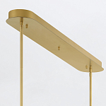 Подвесной светильник линейный золотого цвета с длинной цилиндрической стеклянной трубкой Eurofase варинант исполнения - 8 | Loft Concept в Липецке