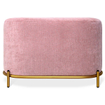 Банкетка овальная пыльно-розовый велюр на 4-х металлических ножках золотого цвета SANJAY варинант исполнения - 2 | Loft Concept в Липецке