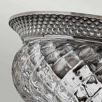 Потолочный светильник с чашеобразным плафоном из толстого волнообразного стекла и широким узорчатым основанием Hinkley варинант исполнения - 6 | Loft Concept в Липецке