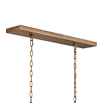 Люстра прямоугольная с каркасом золотого цвета Soft Glow Lamps варинант исполнения - 5 | Loft Concept в Липецке