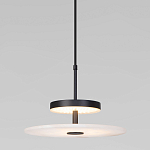 Светодиодный подвесной светильник черный с мраморным рассеивателем варинант исполнения - 2 | Loft Concept в Липецке