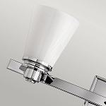 Бра для ванных комнат с белыми стеклянными конусными плафонами Hinkley варинант исполнения - 3 | Loft Concept в Липецке