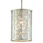 Подвесной светильник в форме цилиндра Speckled Mirror Plates варинант исполнения - 2 | Loft Concept в Липецке