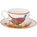 Чайная пара из фарфора 300 мл Hunting Porcelain Collection варинант исполнения - 1 | Loft Concept в Липецке