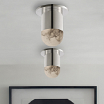 Потолочный светильник светодиодный с плафоном из натурального камня Purgatory варинант исполнения - 4 | Loft Concept в Липецке